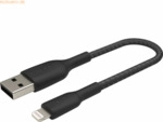 Belkin Belkin Lightning Lade/Sync Kabel ummantelt mfi 15cm schwarz