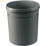 Han Papierkorb Grip 18 Liter mit 2 Griffmulden dunkelgrau