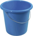 Eimer - Plastik rund 10 Liter blau.