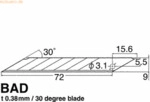 NT Cutter-Klingen BAD 21P 9mm VE=10 St&uuml;ck
