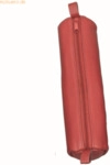 Alassio Schlamperrolle 21x6cm Leder rot