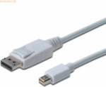 Assmann ASSMANN DisplayPort Kabel mini DP 2.0mVerriegelung DP1.1a wei&szlig;