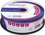MediaRange CD-R Rohlinge - 700MB/80Min 52-fach/Spindel Packung mit 25