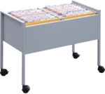 Durable Mappenboy doppelbahnig f&uuml;r 2x50 Mappen lichtgrau