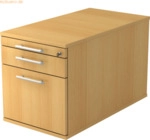 mcbuero.de Rollcontainer 80cm 1 Schub 1 H&auml;ngeregistratur Schloss Relin
