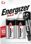 Energizer Batterie Max Baby C 1,5 Volt wei&szlig;/rot 2 St&uuml;ck.