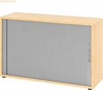 mcbuero.de Rolladenschrank 2 OH BxTxH 120x40x74,8cm Griff BS Ahorn/Sil
