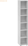 mcbuero.de Regal 6OH 80x40x215,6cm Grau