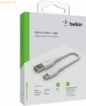 Belkin Belkin USB-C/USB-A Kabel PVC, 15cm, wei&szlig;