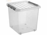 6 x Sunware Aufbewahrungsbox mit Rollen 38 Liter Kunststoff 400x400x40