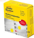 Avery Zweckform Markierungspunkte auf Rolle 19mm gelb VE=250 Etiketten