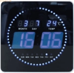 Unilux LED-Uhr FLO 400124566 schwarz