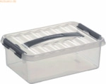 6 x Sunware Aufbewahrungsbox mit Deckel 4 Liter 200x100x300mm transpar