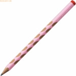 12 x Stabilo Dreikant-Bleistift Easygraph Pastel Edition pastellrosa