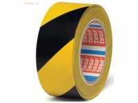 6 x Tesa Markierungsband 4169 50mm x 33m schwarz-gelb
