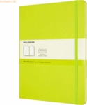 Moleskine Notizbuch XL 19x25cm blanko Hardcover 96 Blatt limettengr&uuml;n