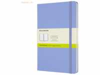 Moleskine Notizbuch Large A5 blanko Hardcover 120 Blatt hortensienblau