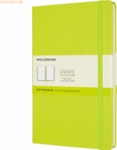 Moleskine Notizbuch Large A5 blanko Hardcover 120 Blatt limettengr&uuml;n