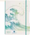 Herlitz Notizheft Greenline A5 punktiert/dotted 40 Blatt Welle