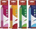 FABER-CASTELL Bleistift Jumbo Grip Two Tone - 2x B Blisterkarte sortie