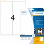 HERMA Etiketten Outdoor Klebefolie wei&szlig; 99,1x139mm Special A4 VE=40 St