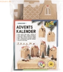 Folia Adventskalender-Set Hygge Dorf 49-teilig