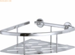 Tesa Eckablage Dusche Aluxx Aluminium verchromt Klebel&ouml;sung
