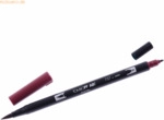 Tombow Dual-Fasermaler ABT mit Rundspitze/Pinselspitze port red