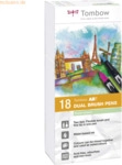 Tombow Dual-Fasermaler ABT mit Rundspitze/Pinselspitze Wasserbasis Pas