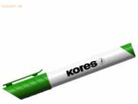 12 x Kores Whiteboardmarker 3-5mm Keilspitze grün