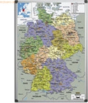 Bi-Office Kartentafel Deutschland magnethaftend 120x90cm