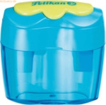 5 x Pelikan Doppeldosenspitzer Flower AF blau 40x48x40mm