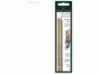 10 x Faber Castell Radierstift Perfection 7056 für Bleistift und Farbs