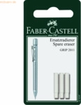 Faber Castell Ersatzradierer Blisterkarte Grip 2011 VE=3 St&uuml;ck