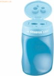 3 x Stabilo Dosenspitzer Easysharpener blau L Blisterkarte