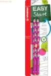 10 x Stabilo Bleistift Easygrap HB pink Blisterkarte VE=2 St&uuml;ck