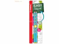 5 x Stabilo Bleistift Easygrap HB blau Blisterkarte VE=2 Stück