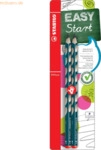 10 x Stabilo Bleistift Easygrap HB petrol Blisterkarte VE=2 St&uuml;ck