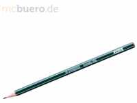 12 x Stabilo Bleistift Othello 4H grün mit Streifen