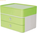 HAN Schubladenbox Smart-Box Plus Allison 2 Sch&uuml;be lime green/snow whit