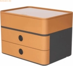 HAN Schubladenbox Smart-Box Plus Allison 2 Sch&uuml;be camel brown/dark gre