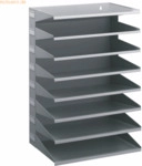 Durable Sortierreck Metall mit 8 F&auml;chern HxBxT 540x360x250mm grau