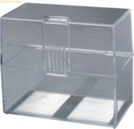 4 x Herlitz Karteikasten Profiline A7 quer transparent