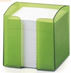 6 x Durable Zettelkasten Trend 10x10x10,5cm transluzent lindgr&uuml;n