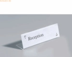 Durable Tischnamensschild 61x210mm transparent VE=10 St&uuml;ck