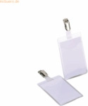Durable Namensschild mit Clip f&uuml;r Betriebsausweise 90x60mm VE=25 St&uuml;ck
