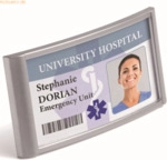 Durable Namenschild Classic 34x74mm mit Magnet VE=10 St&uuml;ck silber