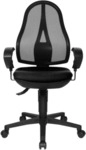 Topstar Drehstuhl Open Point SY - schwarz mit Armlehnen.