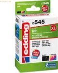 Edding Tintenpatrone kompatibel mit HP Multipack 302XL schwarz + 302XL