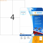HERMA Etiketten Folie wei&szlig; 105x148mm Special A4 LaserCopy VE=40 St&uuml;ck